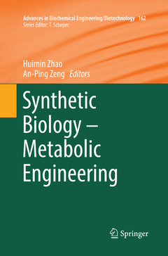 Couverture de l’ouvrage Synthetic Biology – Metabolic Engineering