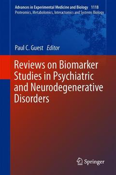 Couverture de l’ouvrage Reviews on Biomarker Studies in Psychiatric and Neurodegenerative Disorders