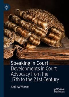 Cover of the book Speaking in Court