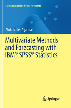 Couverture de l’ouvrage Multivariate Methods and Forecasting with IBM® SPSS® Statistics