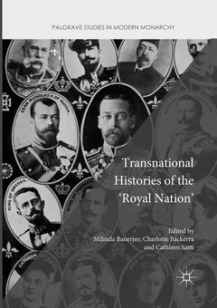 Couverture de l’ouvrage Transnational Histories of the 'Royal Nation'