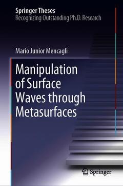Cover of the book Manipulation of Surface Waves through Metasurfaces