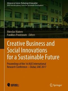 Couverture de l’ouvrage Creative Business and Social Innovations for a Sustainable Future