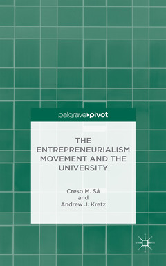 Couverture de l’ouvrage The Entrepreneurship Movement and the University