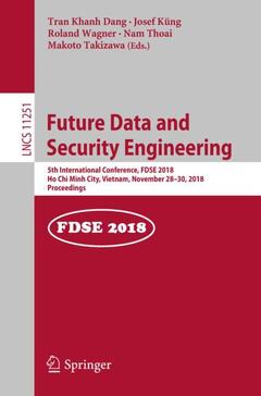 Couverture de l’ouvrage Future Data and Security Engineering