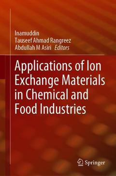 Couverture de l’ouvrage Applications of Ion Exchange Materials in Chemical and Food Industries