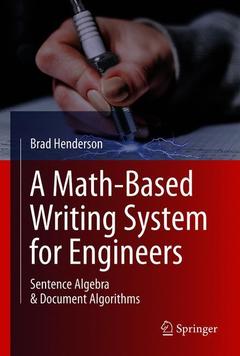 Cover of the book A Math-Based Writing System for Engineers