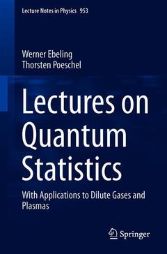 Couverture de l’ouvrage Lectures on Quantum Statistics