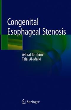 Couverture de l’ouvrage Congenital Esophageal Stenosis