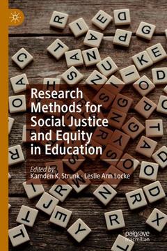 Cover of the book Research Methods for Social Justice and Equity in Education