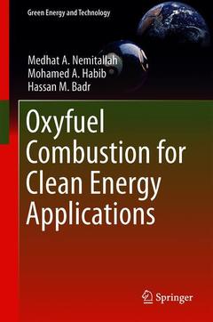 Couverture de l’ouvrage Oxyfuel Combustion for Clean Energy Applications