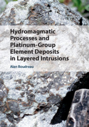 Couverture de l’ouvrage Hydromagmatic Processes and Platinum-Group Element Deposits in Layered Intrusions