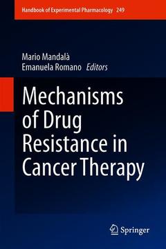 Couverture de l’ouvrage Mechanisms of Drug Resistance in Cancer Therapy