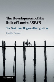 Couverture de l’ouvrage The Development of the Rule of Law in ASEAN