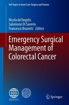 Couverture de l’ouvrage Emergency Surgical Management of Colorectal Cancer