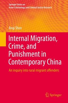 Couverture de l’ouvrage Internal Migration, Crime, and Punishment in Contemporary China