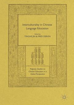 Couverture de l’ouvrage  Interculturality in Chinese Language Education
