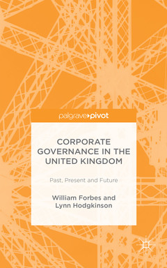 Couverture de l’ouvrage Corporate Governance in the United Kingdom