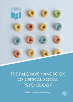 Couverture de l’ouvrage The Palgrave Handbook of Critical Social Psychology