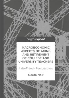 Couverture de l’ouvrage Macroeconomic Aspects of Aging and Retirement of College and University Teachers