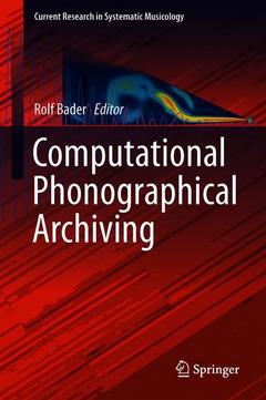Couverture de l’ouvrage Computational Phonogram Archiving
