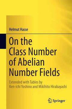 Couverture de l’ouvrage On the Class Number of Abelian Number Fields