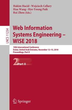 Couverture de l’ouvrage Web Information Systems Engineering - WISE 2018