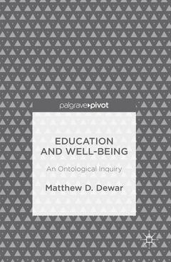 Cover of the book Education and Well-Being
