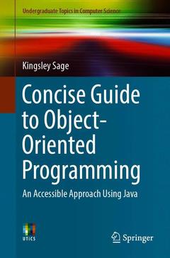 Couverture de l’ouvrage Concise Guide to Object-Oriented Programming