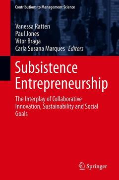 Couverture de l’ouvrage Subsistence Entrepreneurship