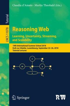 Cover of the book Reasoning Web. Learning, Uncertainty, Streaming, and Scalability