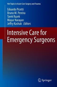 Couverture de l’ouvrage Intensive Care for Emergency Surgeons