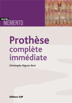 Cover of the book Prothèse complète immédiate