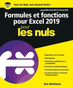 Cover of the book Formules et fonctions pour Excel 2019 Pour les Nuls
