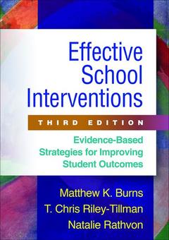 Couverture de l’ouvrage Effective School Interventions, Third Edition