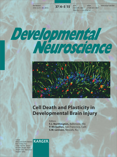 Couverture de l’ouvrage Cell Death and Plasticity in Developmental Brain Injury