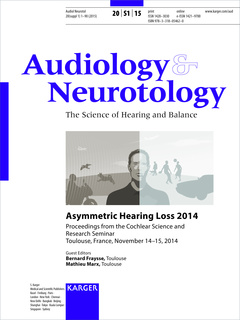 Couverture de l’ouvrage Asymmetric Hearing Loss 2014