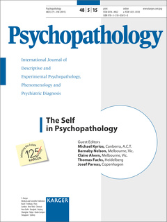 Couverture de l’ouvrage The Self in Psychopathology