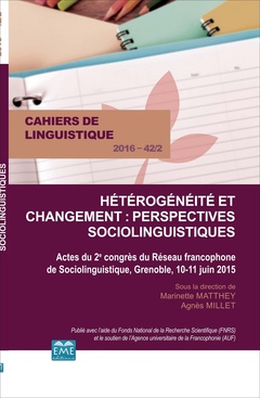 Couverture de l’ouvrage Hétérogénéité et changement : perspectives sociolinguistiques