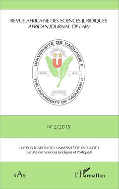 Couverture de l’ouvrage Revue africaine des sciences juridiques n° 2 /2015