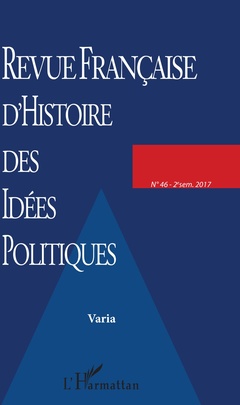Couverture de l’ouvrage Revue Française d'Histoire des Idées Politiques