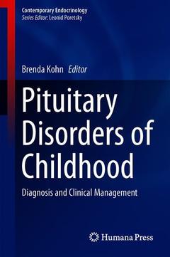 Couverture de l’ouvrage Pituitary Disorders of Childhood