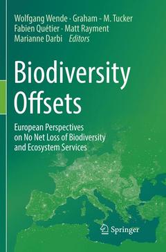 Couverture de l’ouvrage Biodiversity Offsets