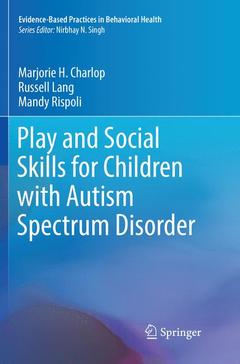 Couverture de l’ouvrage Play and Social Skills for Children with Autism Spectrum Disorder