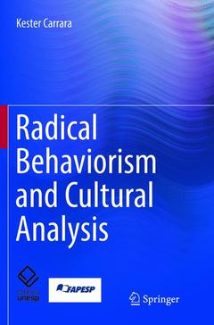 Couverture de l’ouvrage Radical Behaviorism and Cultural Analysis