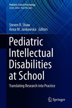 Cover of the book Pediatric Intellectual Disabilities at School