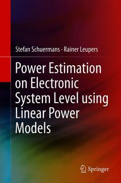 Couverture de l’ouvrage Power Estimation on Electronic System Level using Linear Power Models