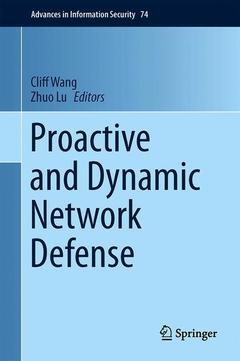 Couverture de l’ouvrage Proactive and Dynamic Network Defense