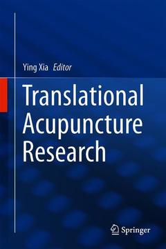 Couverture de l’ouvrage Translational Acupuncture Research