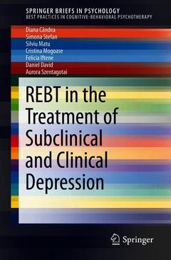 Cover of the book REBT in the Treatment of Subclinical and Clinical Depression